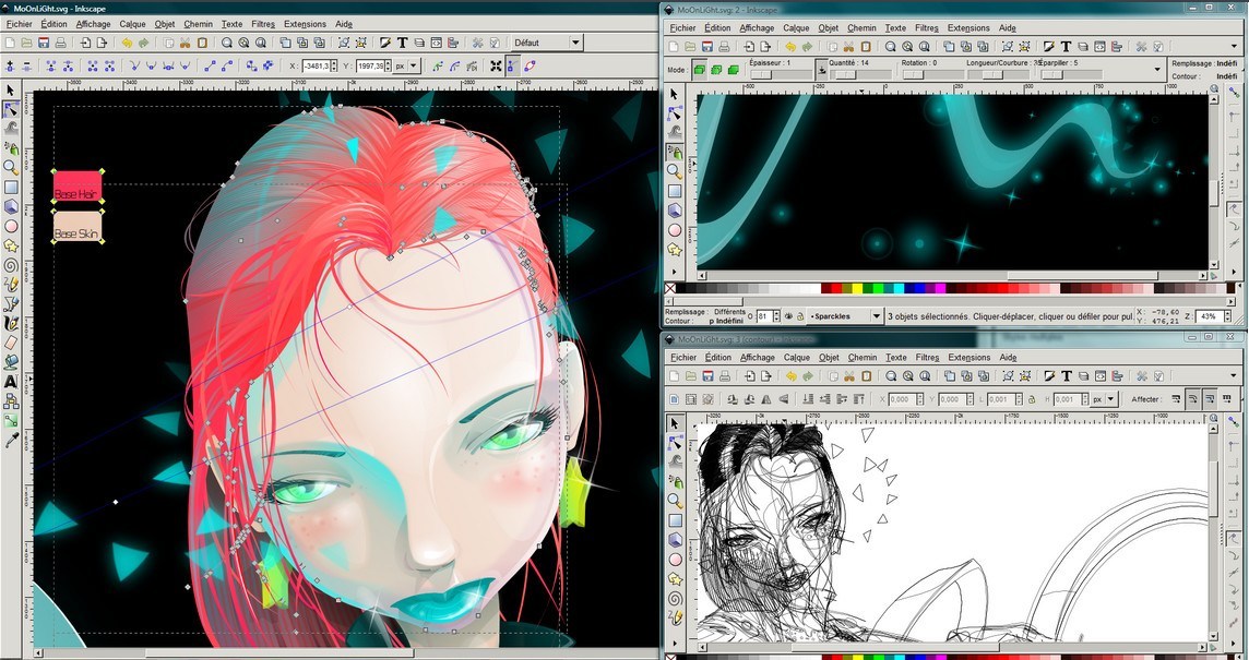 inkscape en funcionamiento (captura)
